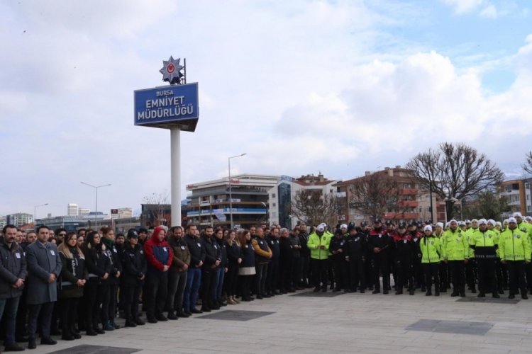 Kahramanmaraş'ta depremde hayatını kaybeden polis i&ccedil;in Bursa'da t&ouml;ren