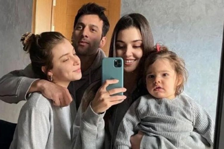 Hande Er&ccedil;el'in ablası Gamze Er&ccedil;el ve eşinden anlamlı hareket