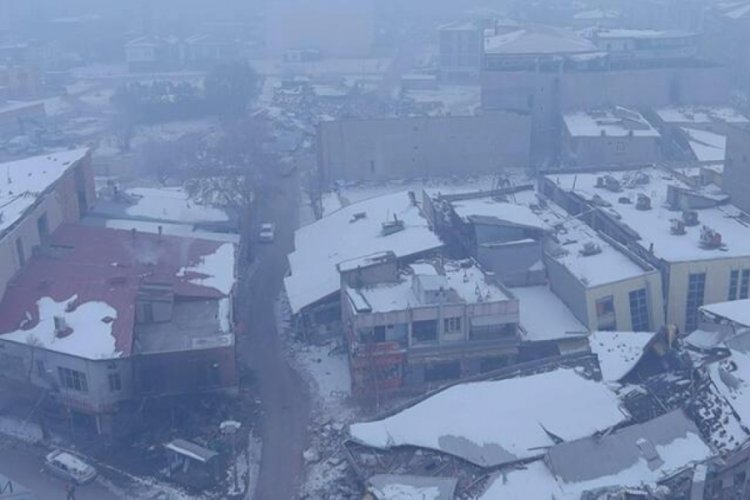 Kahramanmaraş'taki yıkım havadan g&ouml;r&uuml;nt&uuml;lendi