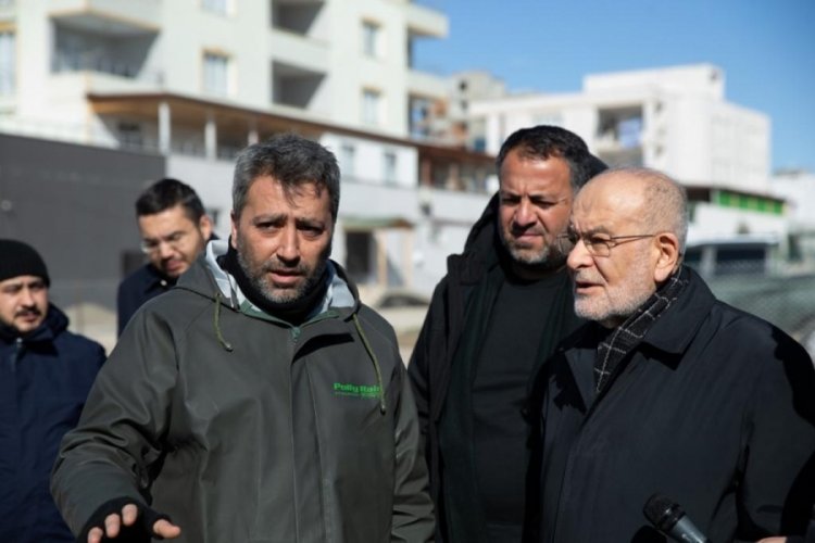 Saadet Partisi Genel Başkanı Karamollaoğlu deprem b&ouml;lgesinde