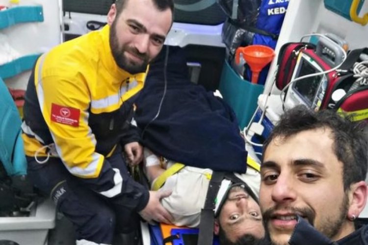 167. saatin mucizesi Kahil'den Bursalı sağlık ekibiyle selfie