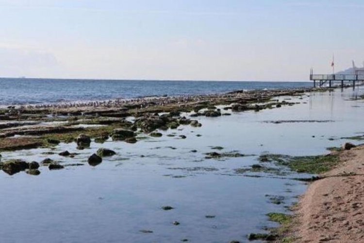 Tekirdağ'da deniz &ccedil;ekildi!