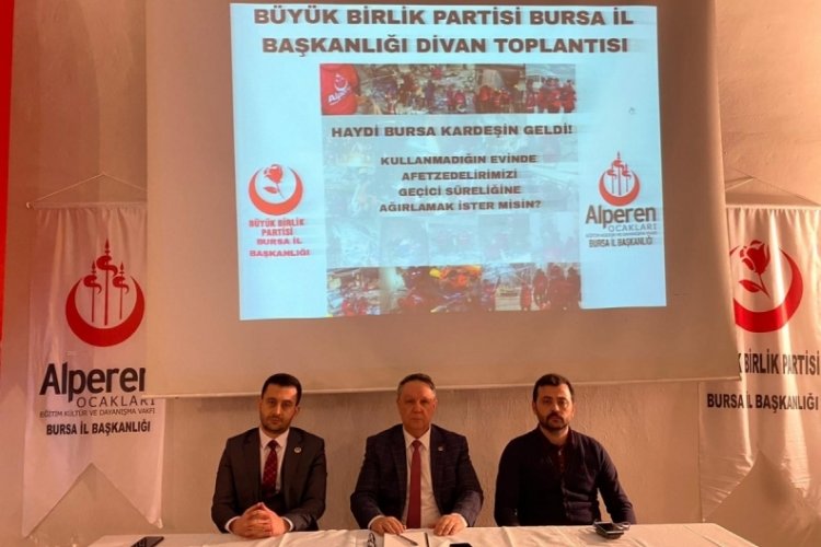 BBP'den 'Haydi Bursa kardeşin geldi' programı