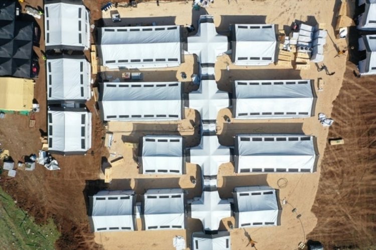 Hatay'a Bel&ccedil;ika'nın g&ouml;nderdiği sahra hastanesi kuruldu