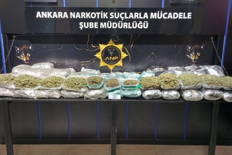 Ankara'da narkotik operasyonu: 59 kilo esrar ele ge&ccedil;irildi