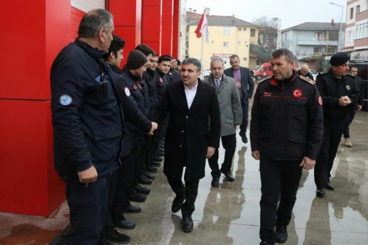 Vali Atay'dan itfaiye ekiplerine teşekk&uuml;r