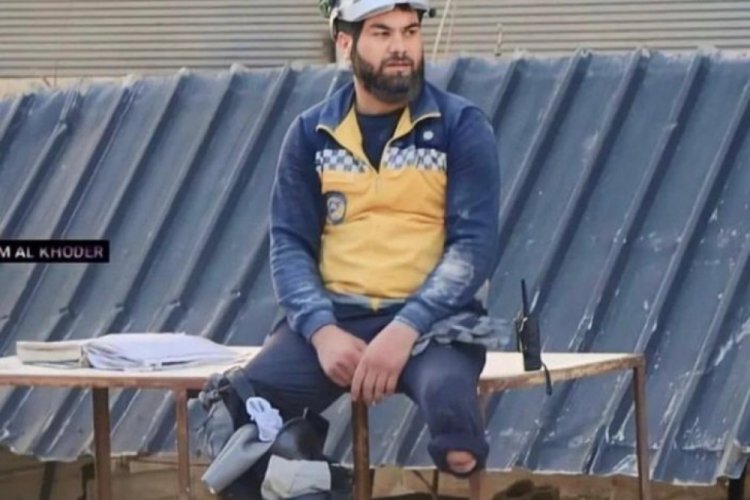 Tek bacağıyla arama kurtarma &ccedil;alışmalarına katıldı