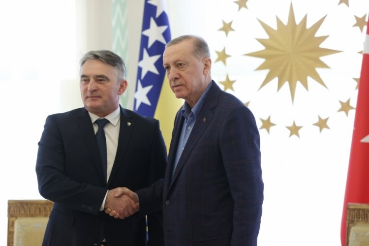 Erdoğan, Bosna Hersek Devlet Başkanlığı Konseyi &Uuml;yesi Komsic'i ağırladı