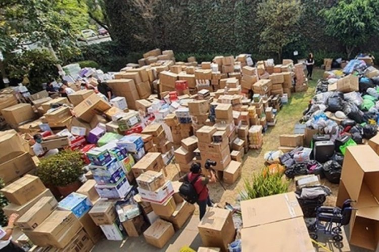 Meksika'dan T&uuml;rkiye'ye 140 ton yardım malzemesi yollandı