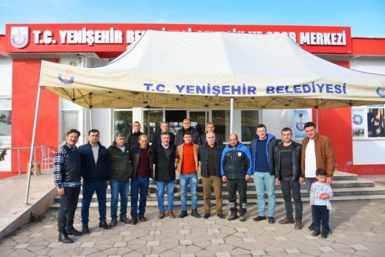 Bursa Yenişehir Belediyesine bağlı ekipler il&ccedil;eye d&ouml;nd&uuml;