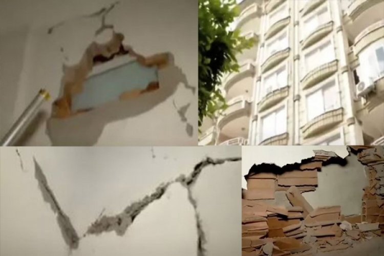 Hatay'da bir kişi yaptığı binayı kendisi denetledi