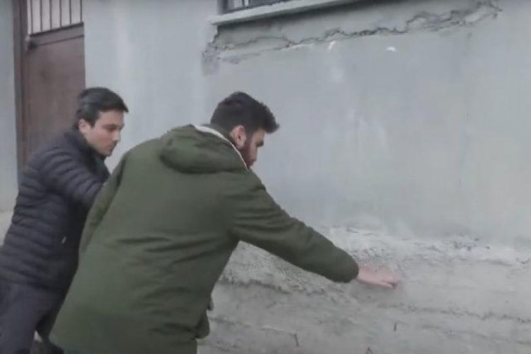 Fay hattı evi 2 metre havaya kaldırdı!