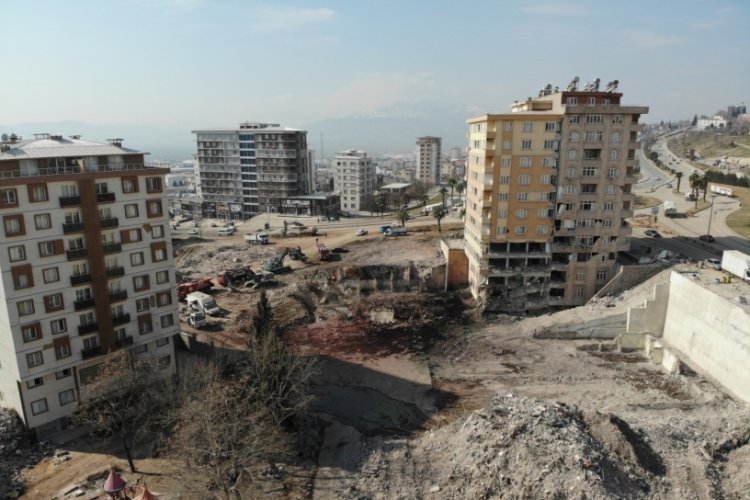 Kahramanmaraş'ta depremin 18. g&uuml;n&uuml; b&ouml;yle g&ouml;r&uuml;nt&uuml;lendi