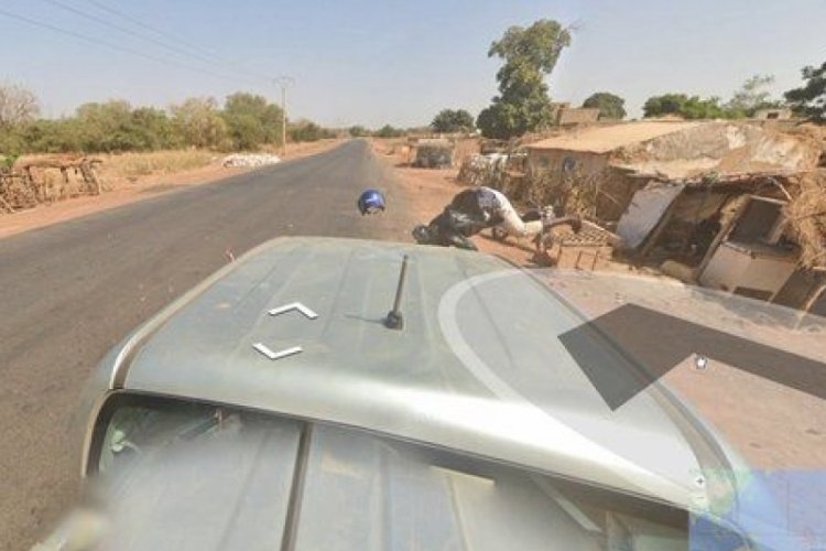 Google Haritalar'da Google aracının motosiklete &ccedil;arptığı anlar g&ouml;r&uuml;nt&uuml;lendi