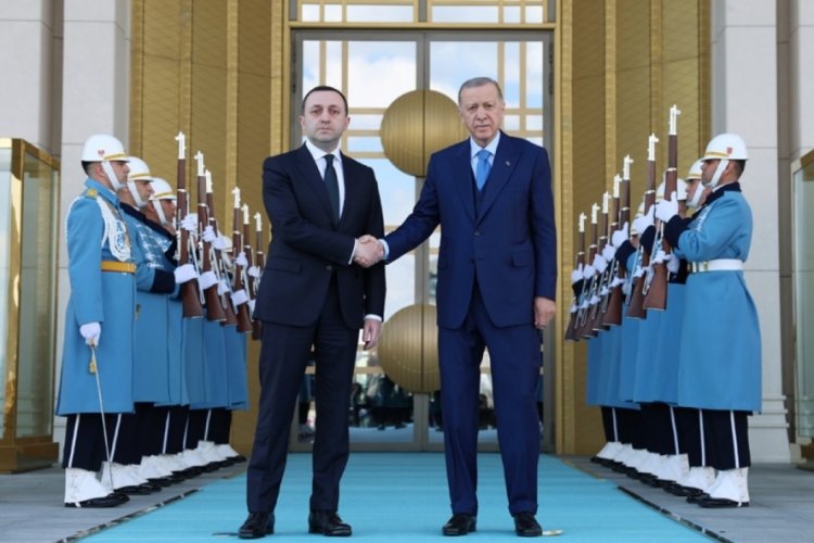Erdoğan, G&uuml;rcistan Başbakanı İrakli Garibaşvili'yi kabul etti