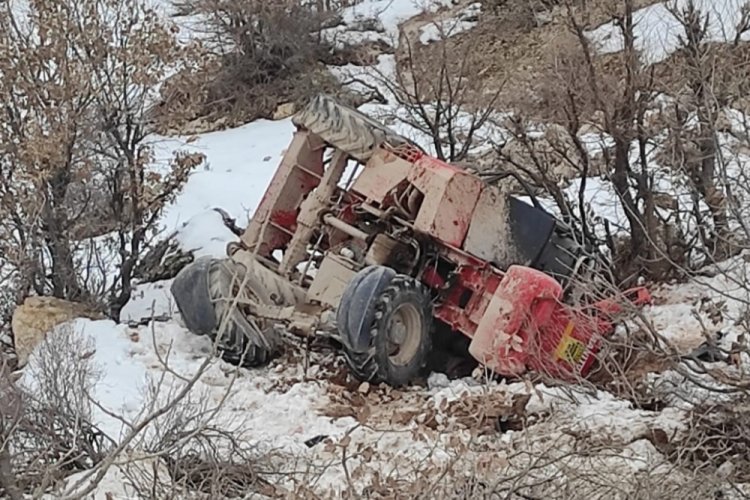 Siirt'te iş makinesi devrildi: 1 &ouml;l&uuml;