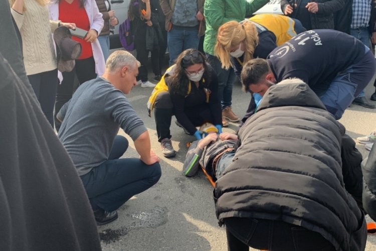 Tekirdağ'da okul &ccedil;ıkışında &ouml;ğrenciye otomobil &ccedil;arptı