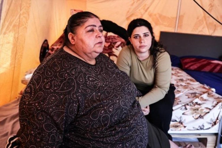 200 kilogram ağırlığındaki kadın Hatay'daki depremlere evinde yakalandı