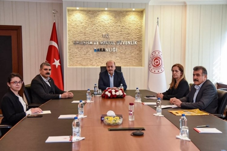 Bakan Bilgin, DİSK heyetini ağırladı