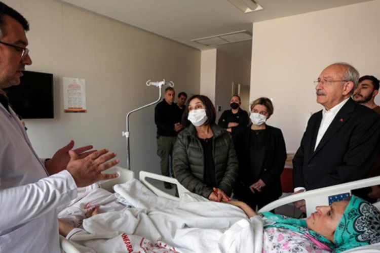 Kılı&ccedil;daroğlu, Ankara'da depremzedeleri ziyaret etti