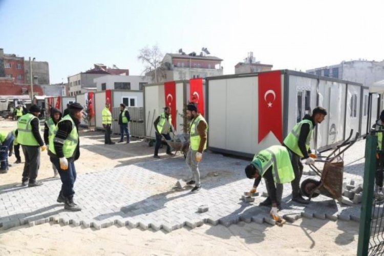 Elbistan'da esnaf i&ccedil;in konteyner &ccedil;arşı kuruldu