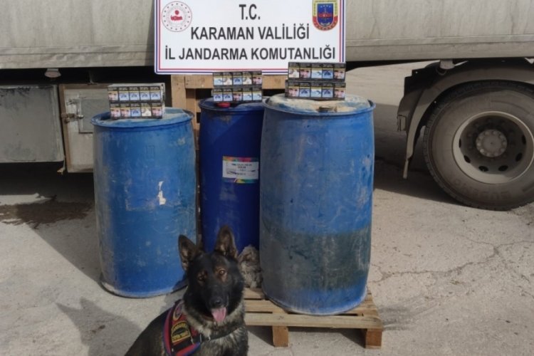 Karaman'da ka&ccedil;ak sigara ve mazot ele ge&ccedil;irildi