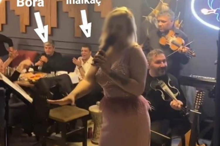 Kızılay Edremit Şube Başkanı'nın eğlence g&ouml;r&uuml;nt&uuml;leri tepki &ccedil;ekti