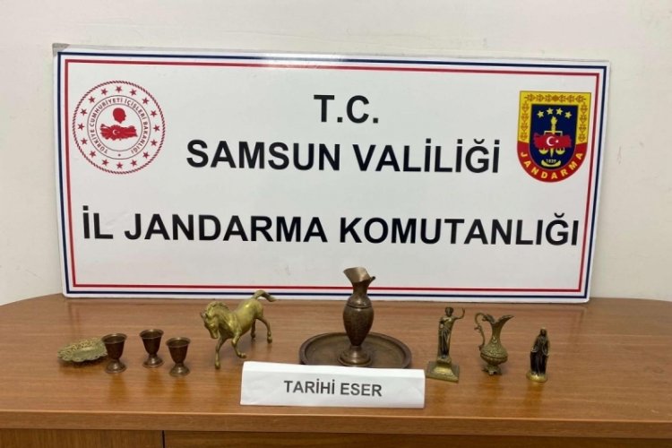 Samsun'da tarihi eser operasyonunda 1 kişi g&ouml;zaltına alındı