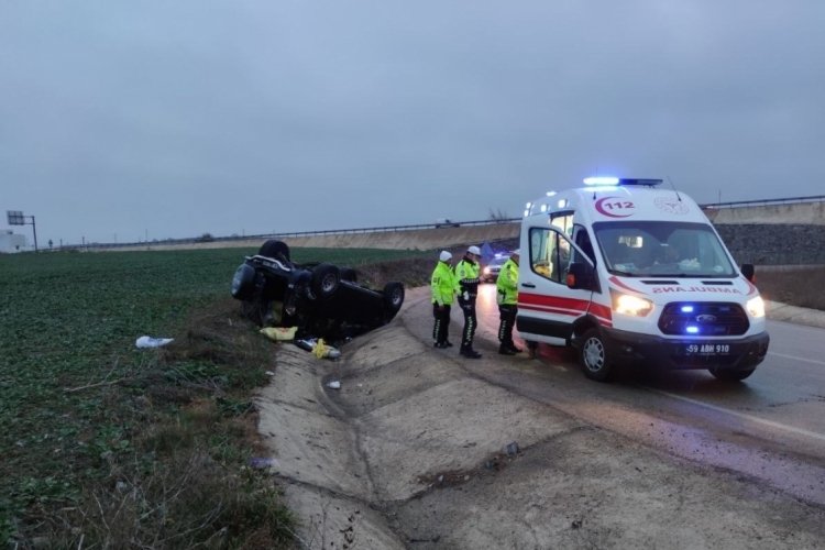 Tekirdağ'da korkutan kaza: 2 yaralı