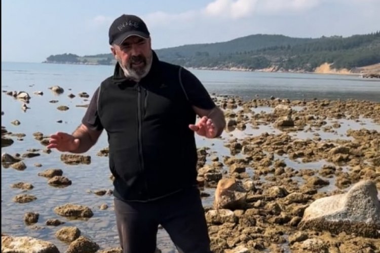 Saros K&ouml;rfezi'nde deniz suyu &ccedil;ekildi