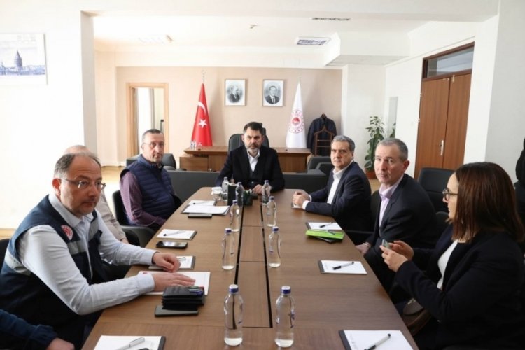 Bakan Kurum, D&uuml;nya Bankası ve AB T&uuml;rkiye Delegasyonu heyetlerini ağırladı