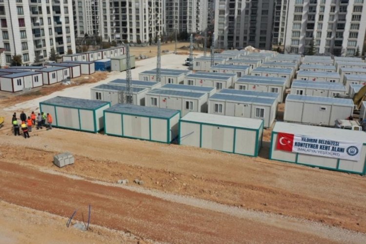 Bursa Yıldırım Belediyesi'nde konteyner &ccedil;alışmaları s&uuml;r&uuml;yor