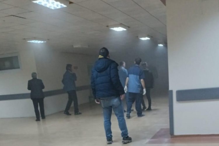 Samsun'da OM&Uuml; Tıp Fak&uuml;ltesi'nde yangın &ccedil;ıktı
