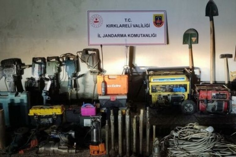 Kırklareli'nde ka&ccedil;ak kazı operasyonu