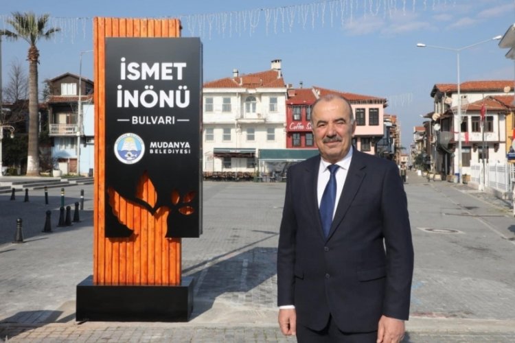 Bursa Mudanya'da logolu totem tartışması