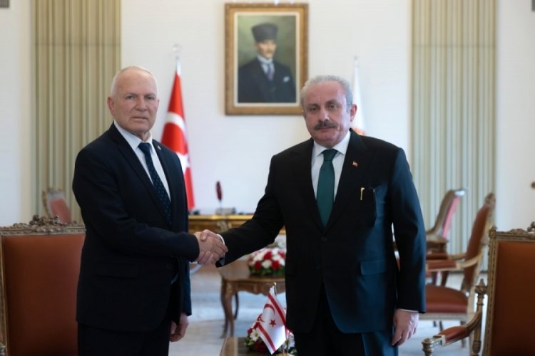 TBMM Başkanı Şentop, KKTC'li mevkidaşı ile bir araya geldi