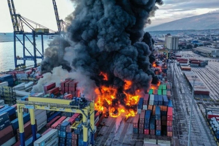 İskenderun'daki ihracatçılardan liman yangınındaki zarara tazmin isteği