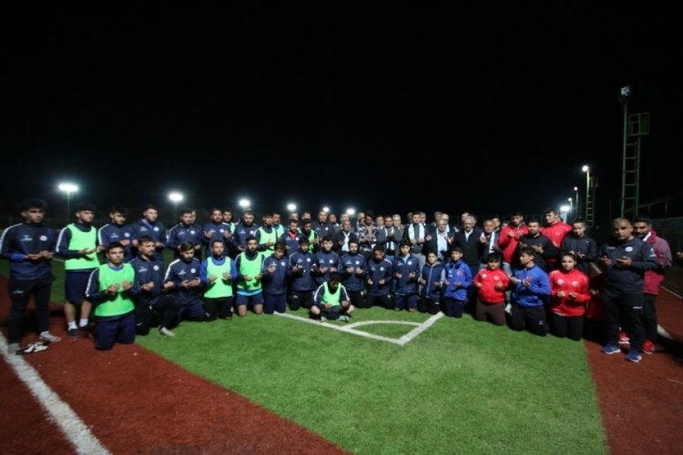 Kaş Belediye Spor futbol takımı sezonu dualarla beraber a&ccedil;tı