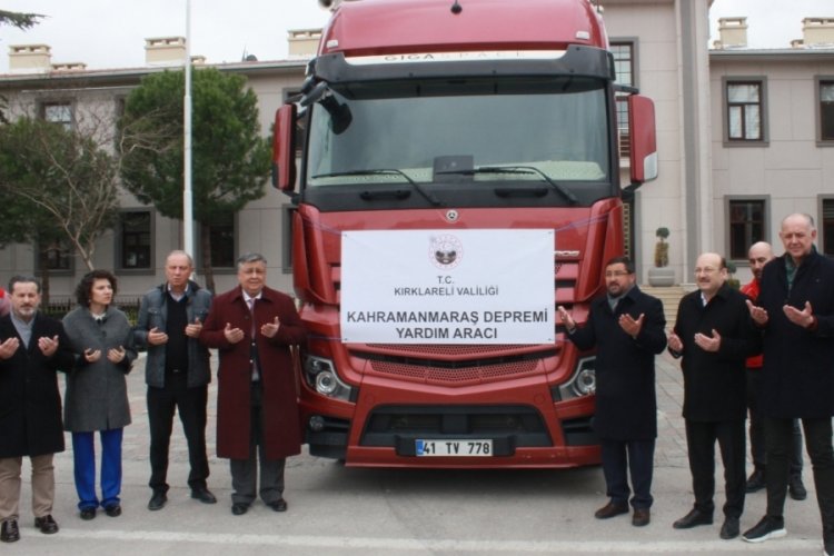Kırklareli'nden deprem b&ouml;lgelerine kuru gıda desteği s&uuml;r&uuml;yor