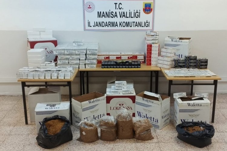 Manisa'da 3 işyerine ka&ccedil;ak t&uuml;t&uuml;n operasyonu