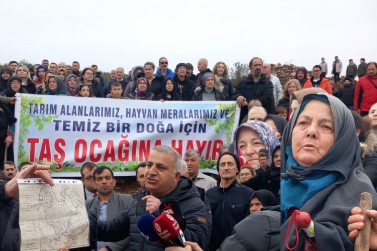 Bursa Fındıklı'da b&uuml;y&uuml;k doğa eylemi