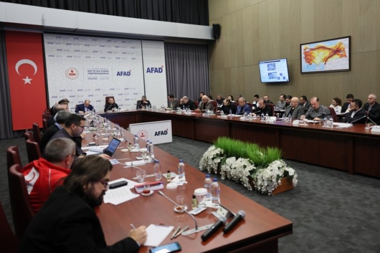 AFAD'da deprem b&ouml;lgesi i&ccedil;in koordinasyon toplantısı yapıldı