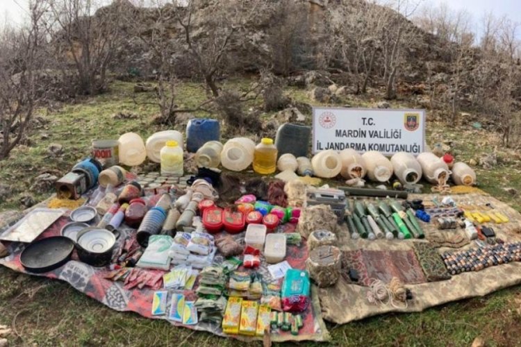 Mardin'de PKK'ya ait m&uuml;himmat ele ge&ccedil;irildi