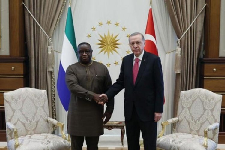 Cumhurbaşkanı Erdoğan, Julius Maada Bio ile bir araya geldi