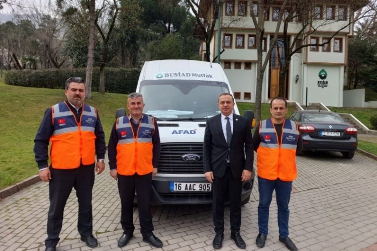 BUSİAD, deprem b&ouml;lgesinde sıcak yemek desteğinde bulunuyor