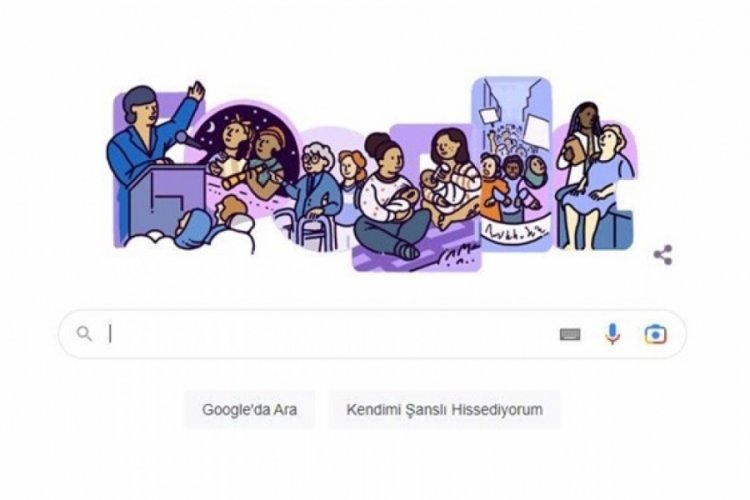 Google'dan 8 Mart D&uuml;nya Kadınlar G&uuml;n&uuml; doodle'ı