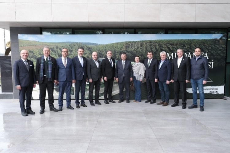 BTSO heyeti Mudanya &Uuml;niversitesini ziyaret etti