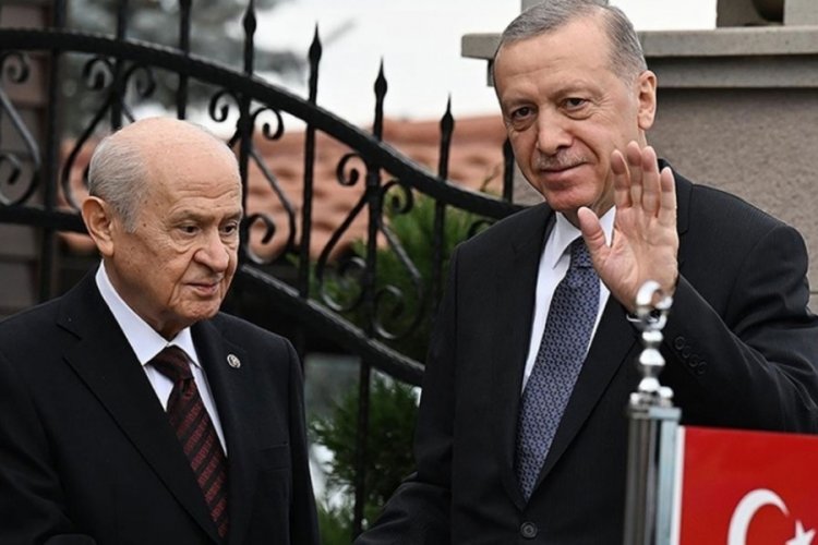 Erdoğan-Bah&ccedil;eli g&ouml;r&uuml;şmesi başladı: İlk kareler