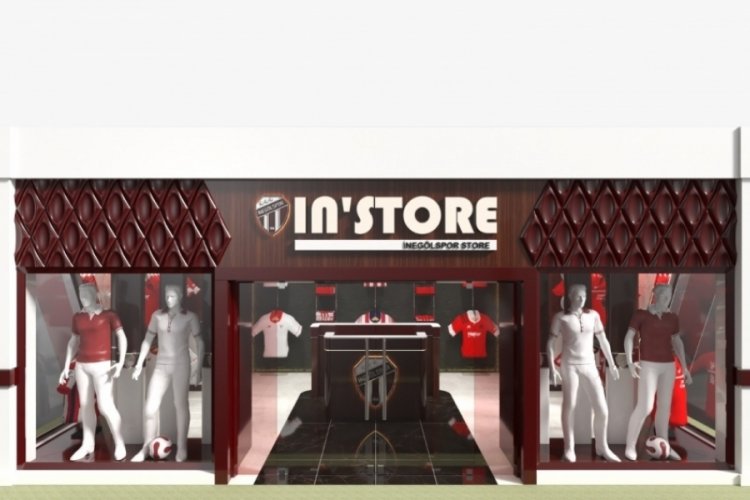 İneg&ouml;lspor'un IN'STORE mağazı a&ccedil;ılıyor