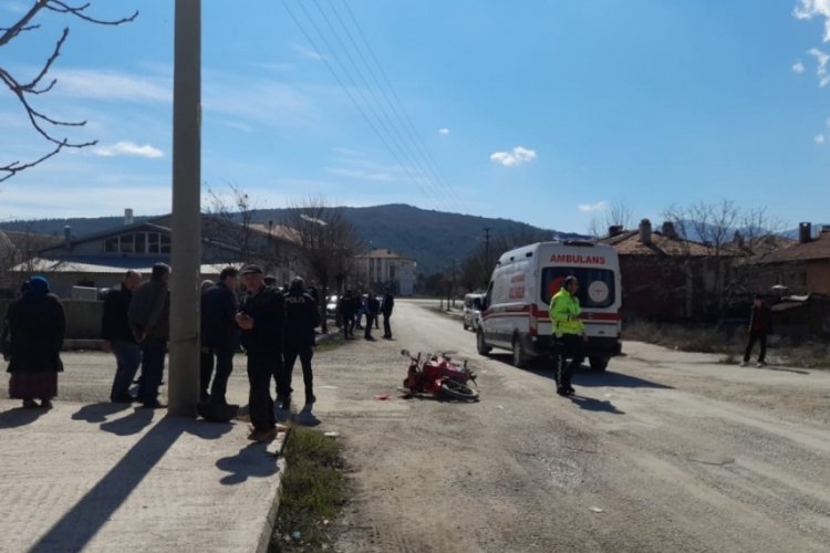 &Ccedil;orum'da hafriyat kamyonu ile motosiklet &ccedil;arpıştı